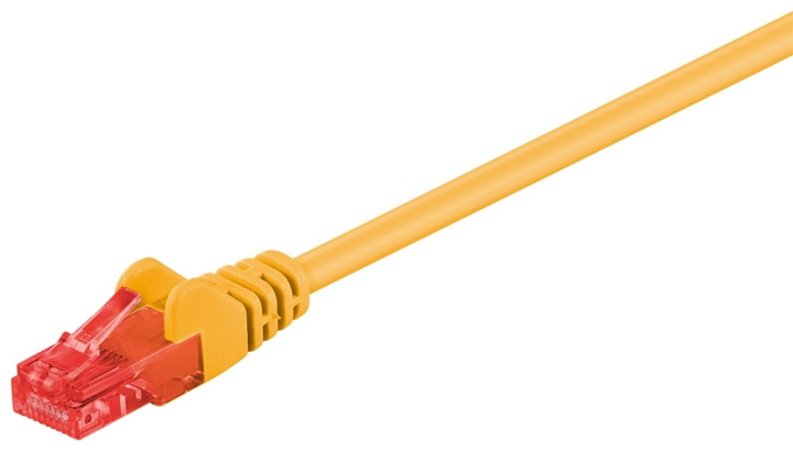 Goobay CAT 6 Patch Cable, U/UTP, yellow copper-clad aluminium wire (CCA), 15 m in the group COMPUTERS & PERIPHERALS / Computer cables / Network cables / Cat6 at TP E-commerce Nordic AB (C43281)