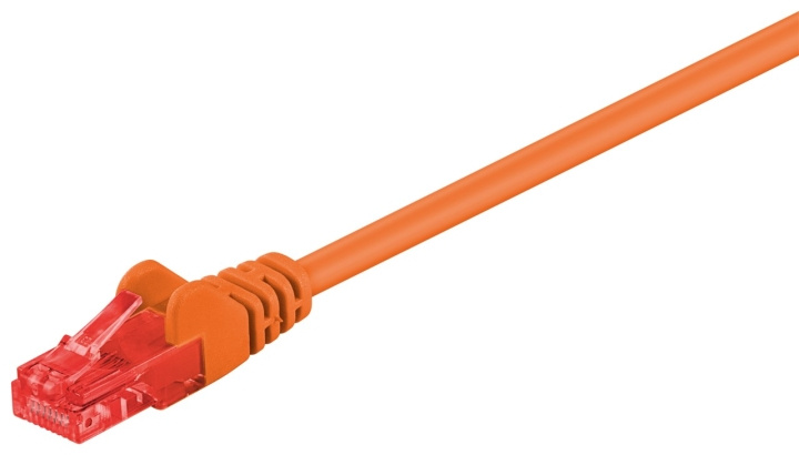 Goobay CAT 6 Patch Cable, U/UTP, orange copper-clad aluminium wire (CCA), 15 m in the group COMPUTERS & PERIPHERALS / Computer cables / Network cables / Cat6 at TP E-commerce Nordic AB (C43579)