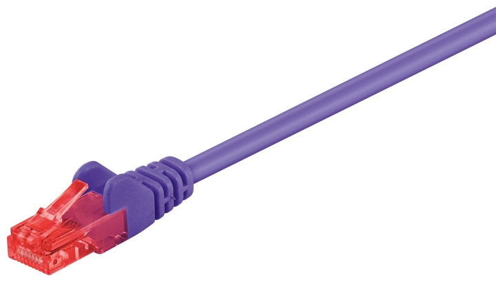 Goobay CAT 6 Patch Cable, U/UTP, violet copper-clad aluminium wire (CCA), 15 m in the group COMPUTERS & PERIPHERALS / Computer cables / Network cables / Cat6 at TP E-commerce Nordic AB (C43580)