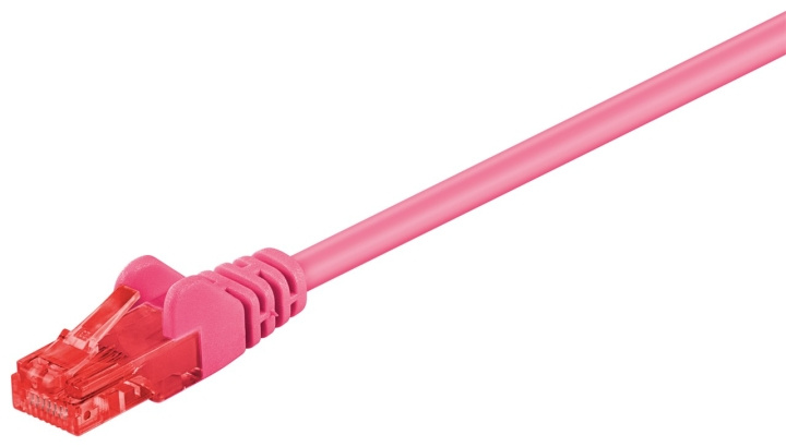 Goobay CAT 6 Patch Cable, U/UTP, magenta copper-clad aluminium wire (CCA), 3 m in the group COMPUTERS & PERIPHERALS / Computer cables / Network cables / Cat6 at TP E-commerce Nordic AB (C43587)