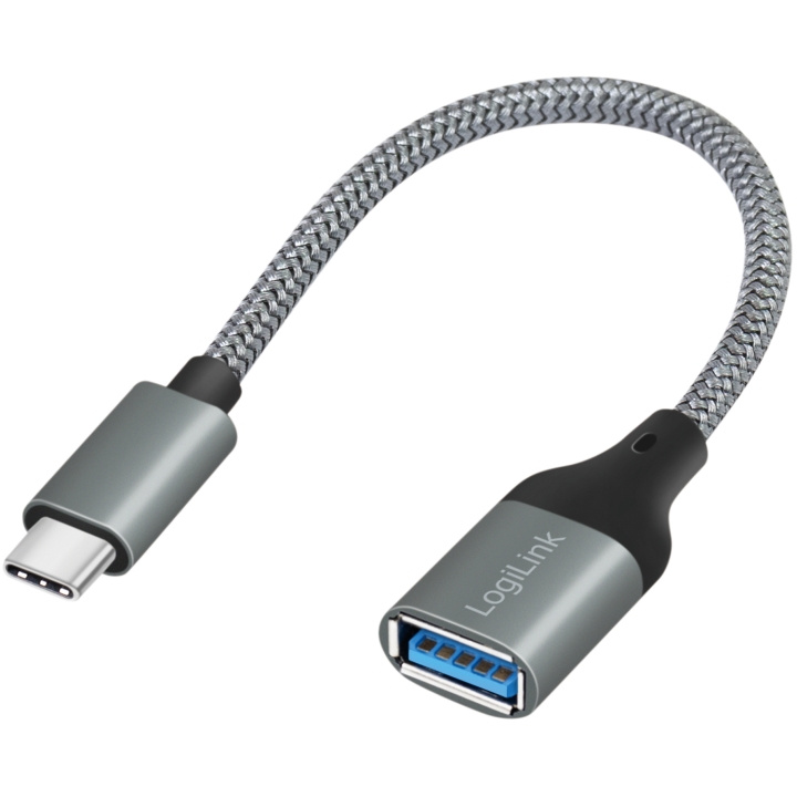 LogiLink USB-C -hane till USB-A hona OTG 15W 0,15m in the group COMPUTERS & PERIPHERALS / Computer cables / USB / USB-C at TP E-commerce Nordic AB (C44262)