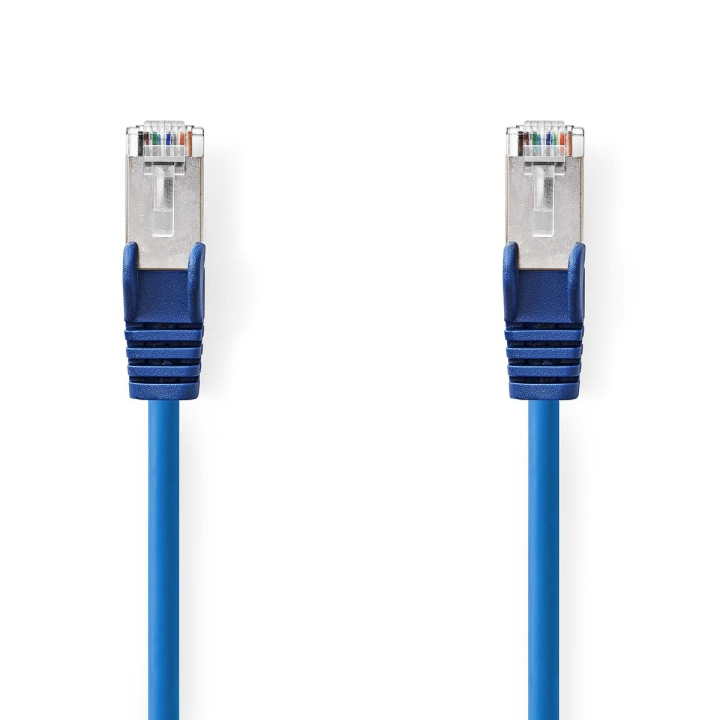 Nedis CAT5e Cable | SF/UTP | RJ45 Male | RJ45 Male | 10.0 m | Round | PVC | Blue | Label in the group COMPUTERS & PERIPHERALS / Computer cables / Network cables / Cat5e at TP E-commerce Nordic AB (C44422)