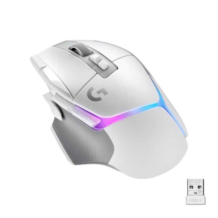 Logitech G502 X Plus Wireless Gaming Mouse, White/Premium in the group COMPUTERS & PERIPHERALS / GAMING / Mice at TP E-commerce Nordic AB (C44930)