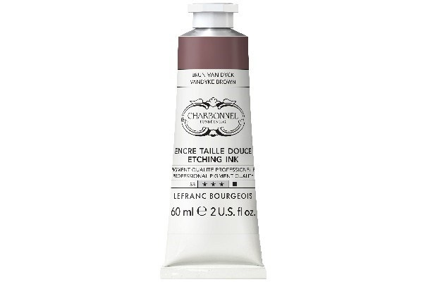 LB Charbonnel Charbo Ink 60Ml Van Dyck Brown 111 in the group Sport, leisure & Hobby / Hobby / Paint & Draw / Artist Colors / Printing inks at TP E-commerce Nordic AB (C45123)