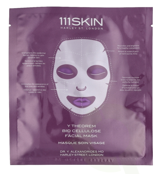 111Skin Y Theorem Bio Cellulose Facial Mask Set 115 ml 5 x 23ml in the group BEAUTY & HEALTH / Skin care / Face / Masks at TP E-commerce Nordic AB (C45727)