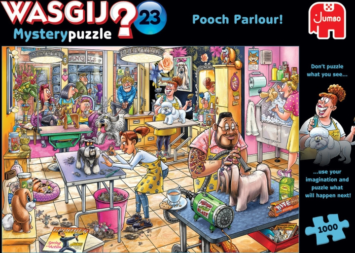 Wasgij Mystery 23 Pooch Parlor Mystery Pussel 1000 bitar in the group TOYS, KIDS & BABY PRODUCTS / Toys / Puzzles at TP E-commerce Nordic AB (C46865)