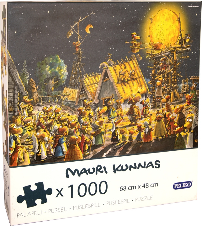 Mauri Kunnas Forging the Sun-pussel, 1000 bitar in the group Sport, leisure & Hobby / Hobby / Puzzle at TP E-commerce Nordic AB (C46894)