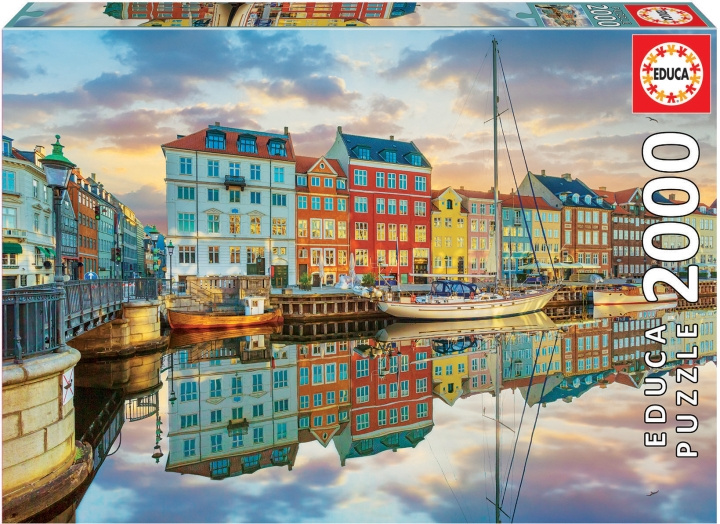 Educa Sunset At Copenhagen Harbour Pussel, 2000 bitar in the group TOYS, KIDS & BABY PRODUCTS / Toys / Puzzles at TP E-commerce Nordic AB (C46899)