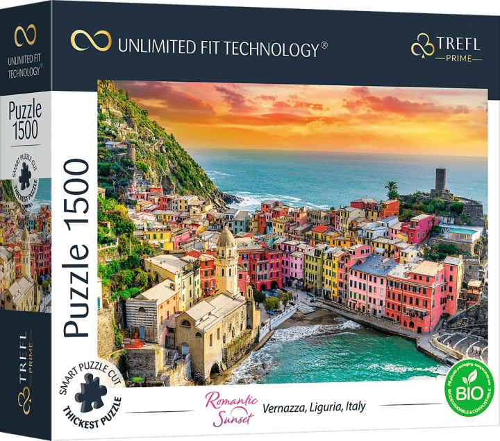 TREFL Prime Vernazza, Ligurien, Italien pussel, 1500 bitar in the group Sport, leisure & Hobby / Hobby / Puzzle at TP E-commerce Nordic AB (C46905)