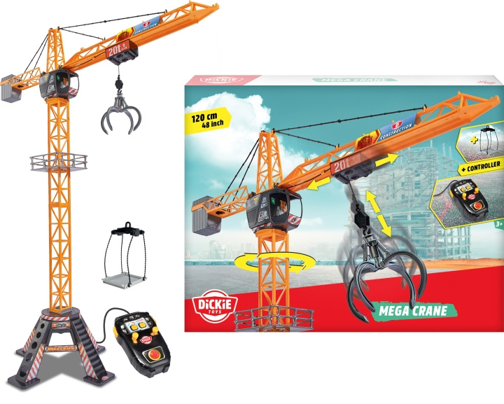 Dickie Toys Mega Crane - fjärrstyrd kran in the group TOYS, KIDS & BABY PRODUCTS / Toys / Toys at TP E-commerce Nordic AB (C47291)