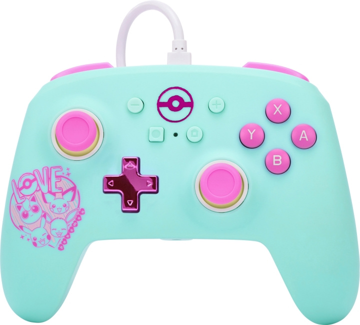 PowerA Enhanced Wired Controller, Pokémon: Sweet Friends, Switch in the group HOME ELECTRONICS / Game consoles & Accessories / Nintendo Switch / Accessories at TP E-commerce Nordic AB (C47308)