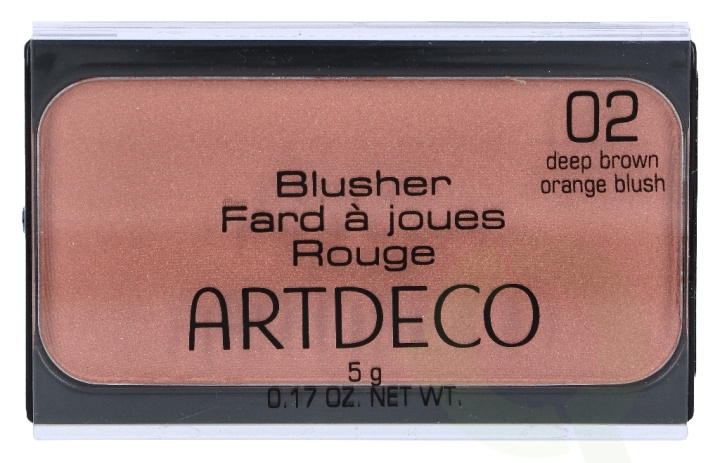 Artdeco Blusher 5 gr #2 Deep Brown Orange in the group BEAUTY & HEALTH / Makeup / Facial makeup / Rouge / Bronzer at TP E-commerce Nordic AB (C47347)