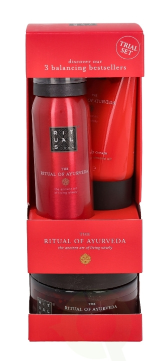 Rituals Ayurveda Set 245 ml Foaming Shower Gel 50ml/Body Cream 70ml/Body Scrub 125gr in the group BEAUTY & HEALTH / Skin care / Body health / Body lotion at TP E-commerce Nordic AB (C47426)