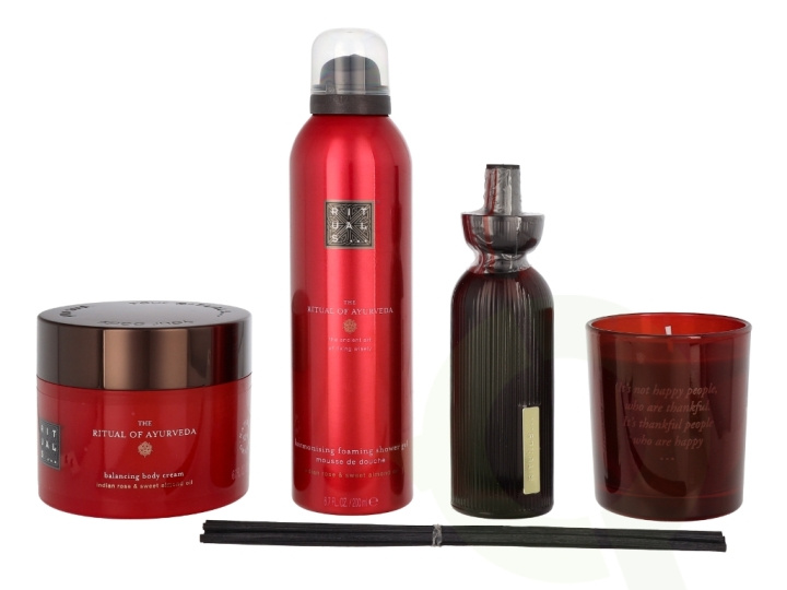 Rituals Ayurveda Set 610 ml Foaming Shower Gel 200ml/Fragrance Sticks 70ml/Body Cream 200ml/Candle 140gr in the group BEAUTY & HEALTH / Gift sets / Gift sets for her at TP E-commerce Nordic AB (C47483)