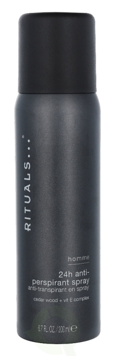 Rituals Homme 24H Anti-Perspirant Spray 200 ml Cedar Wood + Vit E Complex in the group BEAUTY & HEALTH / Fragrance & Perfume / Deodorants / Deodorant for women at TP E-commerce Nordic AB (C47579)