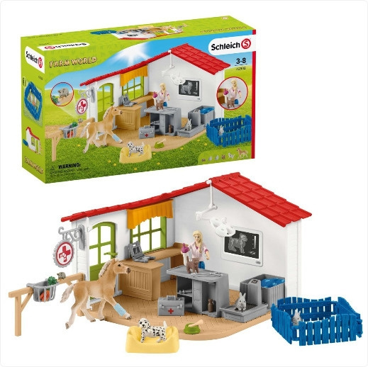 Schleich Farm World 42502 - Veterinärklinik med husdjur in the group TOYS, KIDS & BABY PRODUCTS / Toys / Figures, Miniatures & accessories at TP E-commerce Nordic AB (C47801)