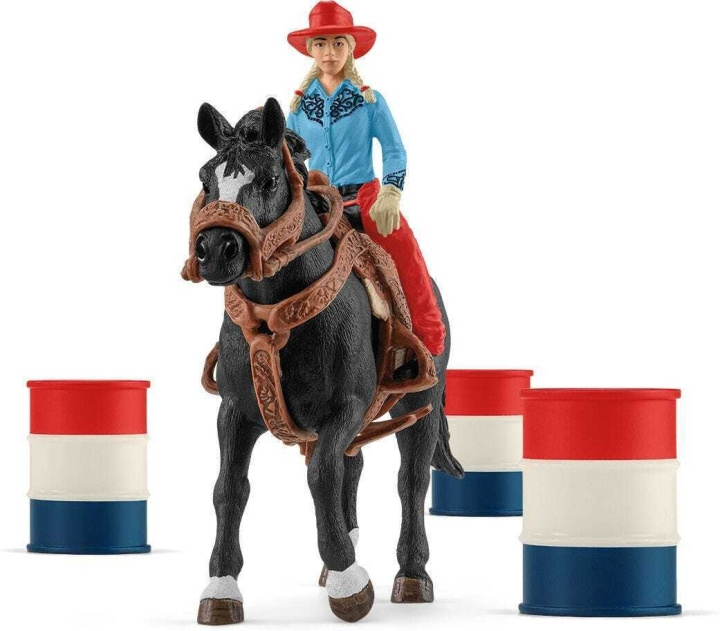 Schleich Farm World 42576 Cowgirl barrel racing in the group TOYS, KIDS & BABY PRODUCTS / Toys / Figures, Miniatures & accessories at TP E-commerce Nordic AB (C47847)