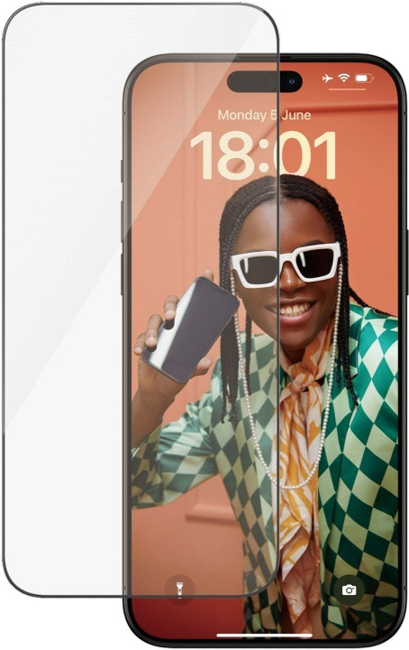 PanzerGlass Ultrabred passform med Aligner -skyddsglas, iPhone 15 Pro Max. in the group SMARTPHONE & TABLETS / Phone cases / Apple / iPhone 15 at TP E-commerce Nordic AB (C47967)