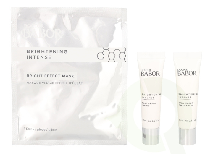 Babor Brightening Intense Try Me Set 30 ml Cream SPF20 15ml/Serum 15ml/Effect Mask in the group BEAUTY & HEALTH / Gift sets / Gift sets for her at TP E-commerce Nordic AB (C49149)