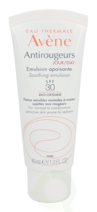 Avene Antirougeurs Soothing Emulsion Day Anti-Oxidant SPF30 40 ml Normal To Combination in the group BEAUTY & HEALTH / Skin care / Face / Face creams at TP E-commerce Nordic AB (C49284)