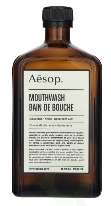 AESOP Mouthwash 500 ml in the group BEAUTY & HEALTH / Oral care / Accessories for electric toothbrushes at TP E-commerce Nordic AB (C49339)