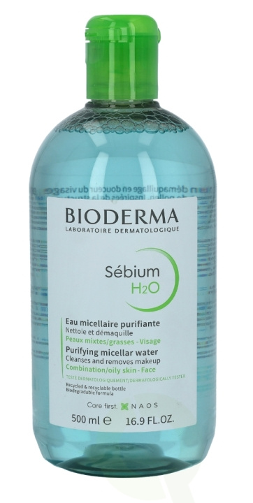 Bioderma Sebium H2O 500 ml in the group BEAUTY & HEALTH / Skin care / Face / Cleaning at TP E-commerce Nordic AB (C49576)