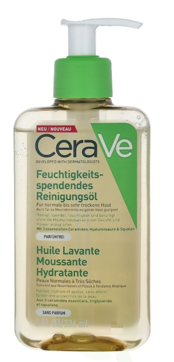 Cerave Hydrating Foaming Oil Cleanser 236 ml For Normal To Very Dry Skin in the group BEAUTY & HEALTH / Skin care / Face / Cleaning at TP E-commerce Nordic AB (C49627)