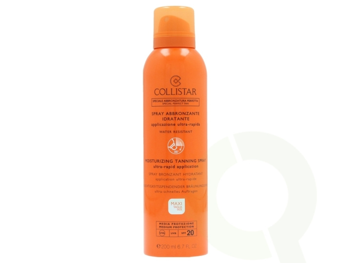 Collistar Moisturizing Tanning Spray SPF20 200 ml Medium Protection in the group BEAUTY & HEALTH / Skin care / Tanning / Sunless tanning at TP E-commerce Nordic AB (C50026)