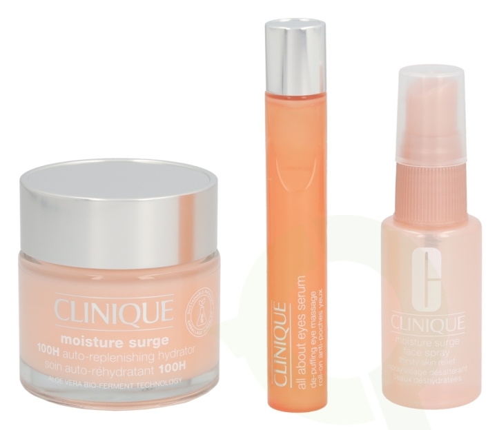 Clinique Moisture Surge Set 120 ml Hydrator 75ml/Eye Serum 15ml/Face Spray 30ml in the group BEAUTY & HEALTH / Gift sets / Gift sets for her at TP E-commerce Nordic AB (C50299)