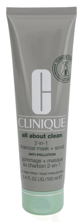 Clinique All About Clean 2-In-1 Charcoal Mask + Scrub 100 ml For All Skin Types in the group BEAUTY & HEALTH / Skin care / Face / Masks at TP E-commerce Nordic AB (C50308)