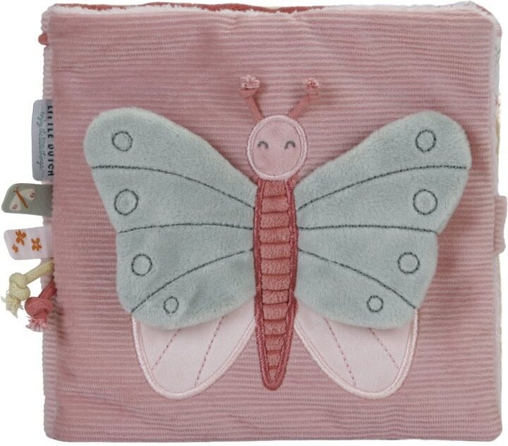 Little Dutch Flowers & Butterflies mjukbok, rosa in the group TOYS, KIDS & BABY PRODUCTS / Baby toys / Activity toys at TP E-commerce Nordic AB (C52029)