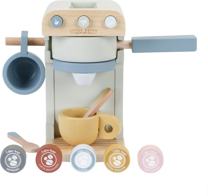 Little Dutch kaffemaskin lekset, pastell in the group TOYS, KIDS & BABY PRODUCTS / Toys / Kitchen toys at TP E-commerce Nordic AB (C52073)