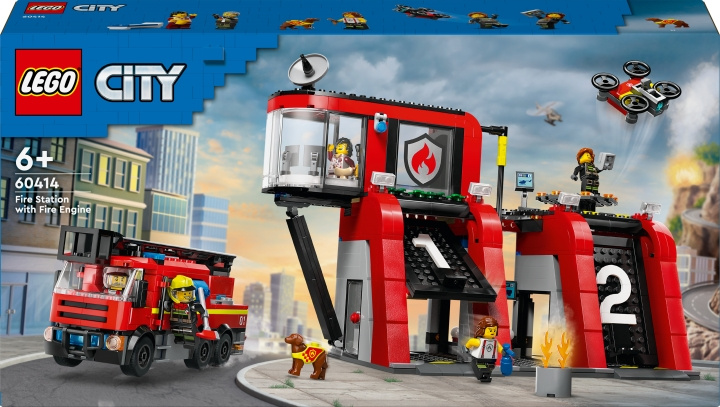 LEGO City Fire 60414 - Fire Station with Fire Truck in the group TOYS, KIDS & BABY PRODUCTS / Toys / Building toys / Lego at TP E-commerce Nordic AB (C52219)