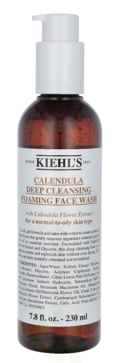 Kiehls Kiehl\'s Calendula Deep Cleansing Foaming Face Wash 230 ml For A Normal-To-Oily Skin Type in the group BEAUTY & HEALTH / Skin care / Face / Cleaning at TP E-commerce Nordic AB (C52476)