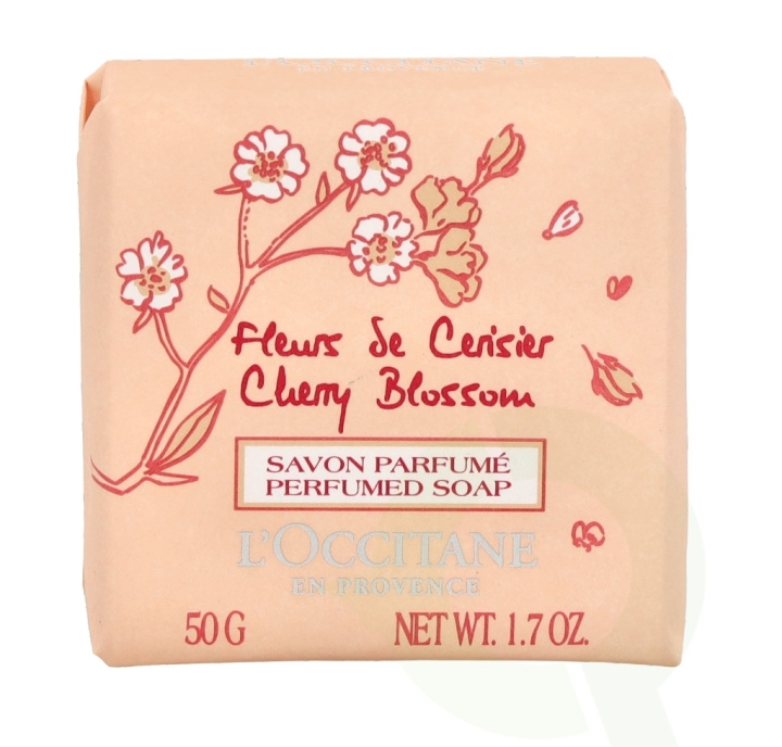 L\'Occitane Cherry Blossom Perfumed Soap 50 gr in the group BEAUTY & HEALTH / Skin care / Body health / Scented soaps at TP E-commerce Nordic AB (C52556)