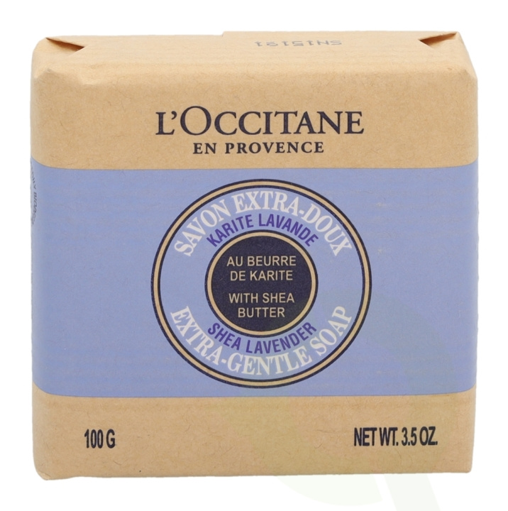 L\'Occitane Extra-Gentle Soap With Shea Butter 100 gr Lavender in the group BEAUTY & HEALTH / Skin care / Body health / Bath & Shower gels at TP E-commerce Nordic AB (C52561)