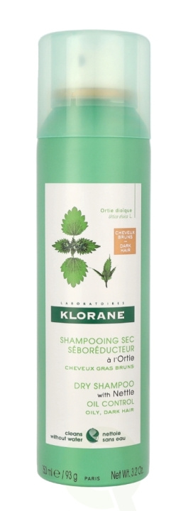 Klorane Dry Shampoo With Nettle 150 ml Oily Dry Hair in the group BEAUTY & HEALTH / Hair & Styling / Hair care / Dry schampoo at TP E-commerce Nordic AB (C52642)