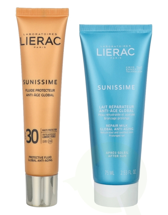 Lierac Paris Lierac Sunissime Protective SPF30+ Age Set 115 ml Face Fluid 40ml/After Sun Milk 75ml in the group BEAUTY & HEALTH / Gift sets / Gift sets for her at TP E-commerce Nordic AB (C53044)