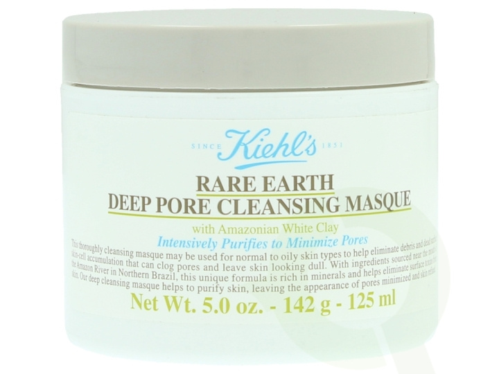 Kiehls Kiehl\'s Rare Earth Deep Pore Cleansing Masque 125 ml With Amazonian White Clay - For Normal To Oily Skins Types in the group BEAUTY & HEALTH / Skin care / Face / Masks at TP E-commerce Nordic AB (C53235)