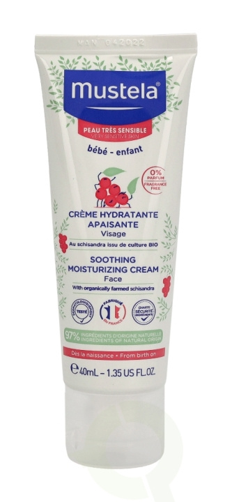 Mustela Bebe Soothing Moisturizing Face Cream 40 ml For Very Sensitive Skin in the group BEAUTY & HEALTH / Skin care / Face / Face creams at TP E-commerce Nordic AB (C53854)