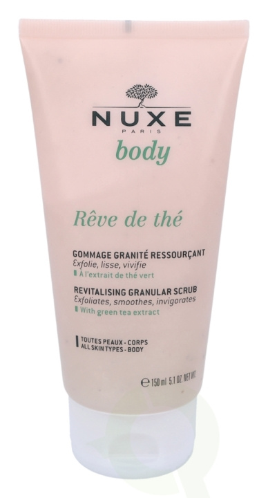 Nuxe Body Reve De The Revitalising Granular Scrub 150 ml Green Tea Extract in the group BEAUTY & HEALTH / Skin care / Face / Scrub / Peeling at TP E-commerce Nordic AB (C54333)