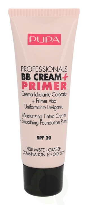 Pupa Milano Pupa Pupa Professionals BB Cream + Primer SPF20 50 ml #001 Nude - Combination To Oily Skin in the group BEAUTY & HEALTH / Makeup / Facial makeup / CC/BB Cream at TP E-commerce Nordic AB (C54839)