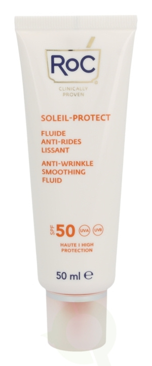 ROC Soleil-Protect Anti-Wrinkle Smoothing Fluid SPF50+ 50 ml Visibly Reduces Wrinkles in the group BEAUTY & HEALTH / Skin care / Tanning / Sunscreen at TP E-commerce Nordic AB (C54984)