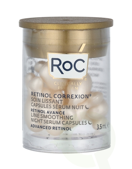 ROC Retinol Correxion Line Smoothing Night Serum 3.5 ml 10 Capsules in the group BEAUTY & HEALTH / Skin care / Face / Skin serum at TP E-commerce Nordic AB (C54999)