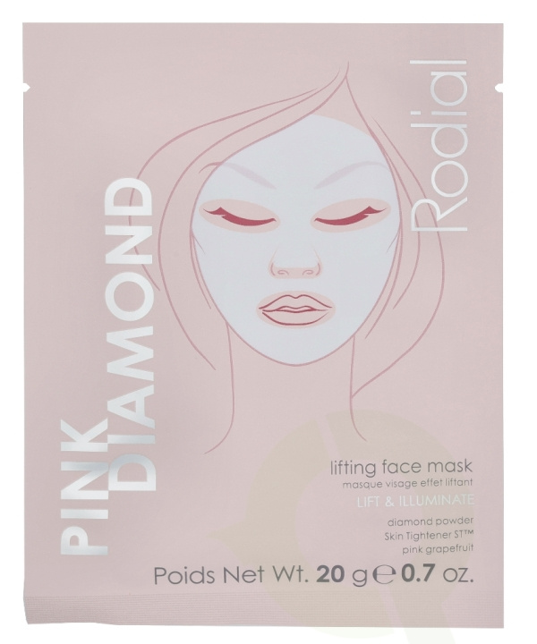 Rodial Pink Diamond Lifting Face Mask 80 gr 4x20gr in the group BEAUTY & HEALTH / Skin care / Face / Masks at TP E-commerce Nordic AB (C55031)