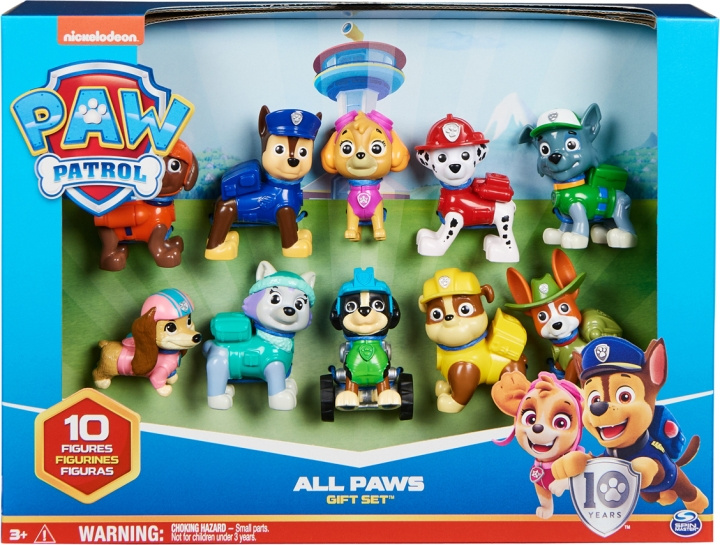 Paw Patrol figurpaket, 10 figurer in the group TOYS, KIDS & BABY PRODUCTS / Toys / Figures, Miniatures & accessories at TP E-commerce Nordic AB (C55312)