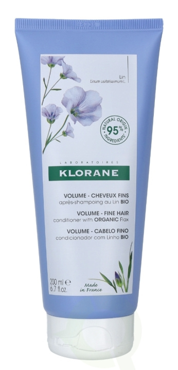 Klorane Volume Conditioner With Organic Flax 200 ml For Fine Hair in the group BEAUTY & HEALTH / Hair & Styling / Hair care / Conditioner at TP E-commerce Nordic AB (C55507)