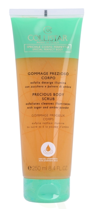 Collistar Precious Body Scrub 250 ml With Sugar And Amber Powder in the group BEAUTY & HEALTH / Skin care / Face / Scrub / Peeling at TP E-commerce Nordic AB (C55590)