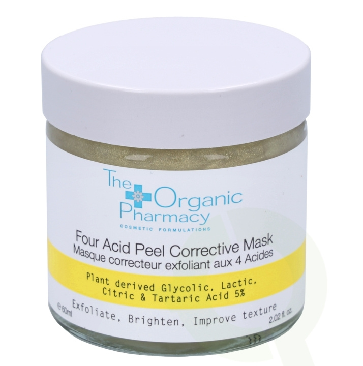 The Organic Pharmacy Four Acid Peel Corrective Mask 60 ml Plant Derk De Glycolic, Lactic, Citric & Tartaric Acid 5% in the group BEAUTY & HEALTH / Skin care / Face / Masks at TP E-commerce Nordic AB (C56262)