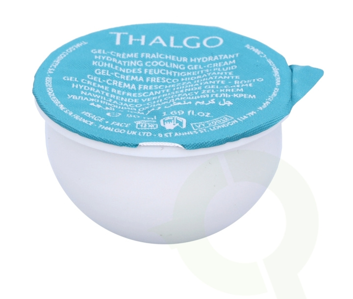 Thalgo Source Marine Hydrating Cooling Gel-Cream - Refill 50 ml Dehydrated Skin in the group BEAUTY & HEALTH / Skin care / Face / Day cream at TP E-commerce Nordic AB (C56463)